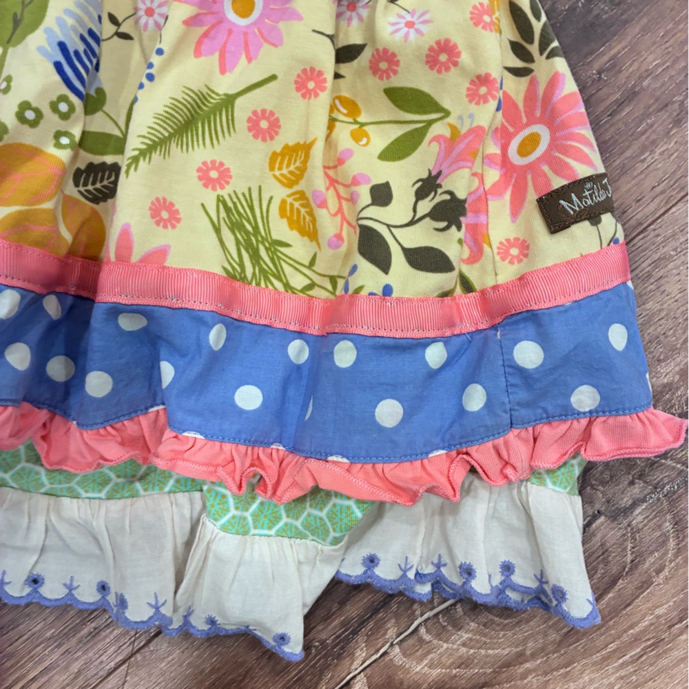 Matilda Jane May Day Dress Floral Polka Dot Sleeveless Spring Summer Outfit 4T - Picture 5 of 13